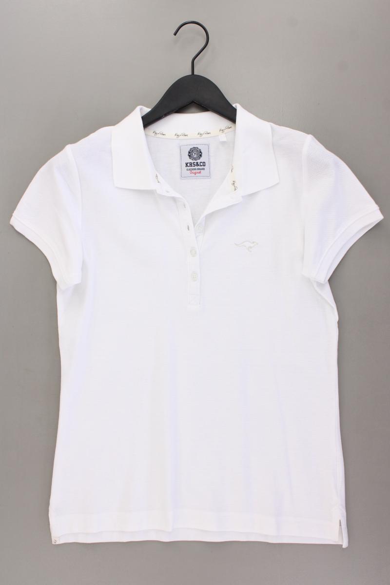 Kangaroos Poloshirt Gr. 38 neuwertig Kurzarm weiß